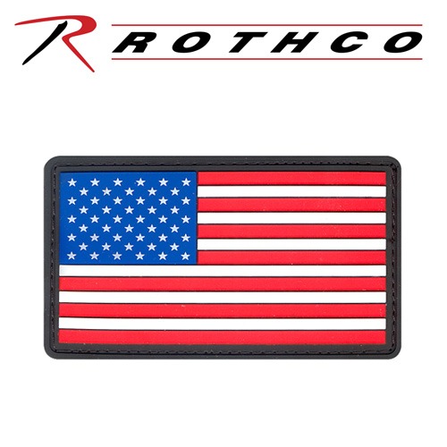ROTHCO 로스코 택티컬 패치 US FLAG PVC Full-Color